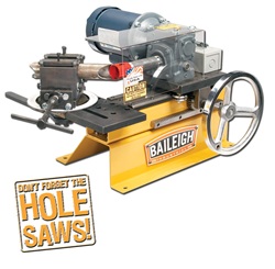 Baileigh TN-300, Tube & Pipe Notcher (Hole Saw Type)